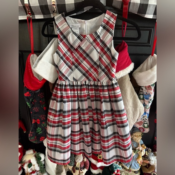 Bonnie Jean Other - Bonnie Jean Christmas Holiday Plaid Sleeveless Party Dress 8